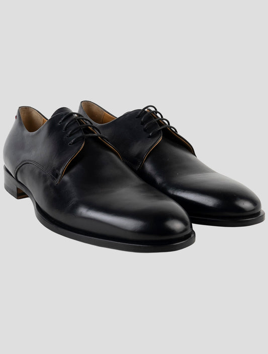 Kiton Black Leather Dress Shoes