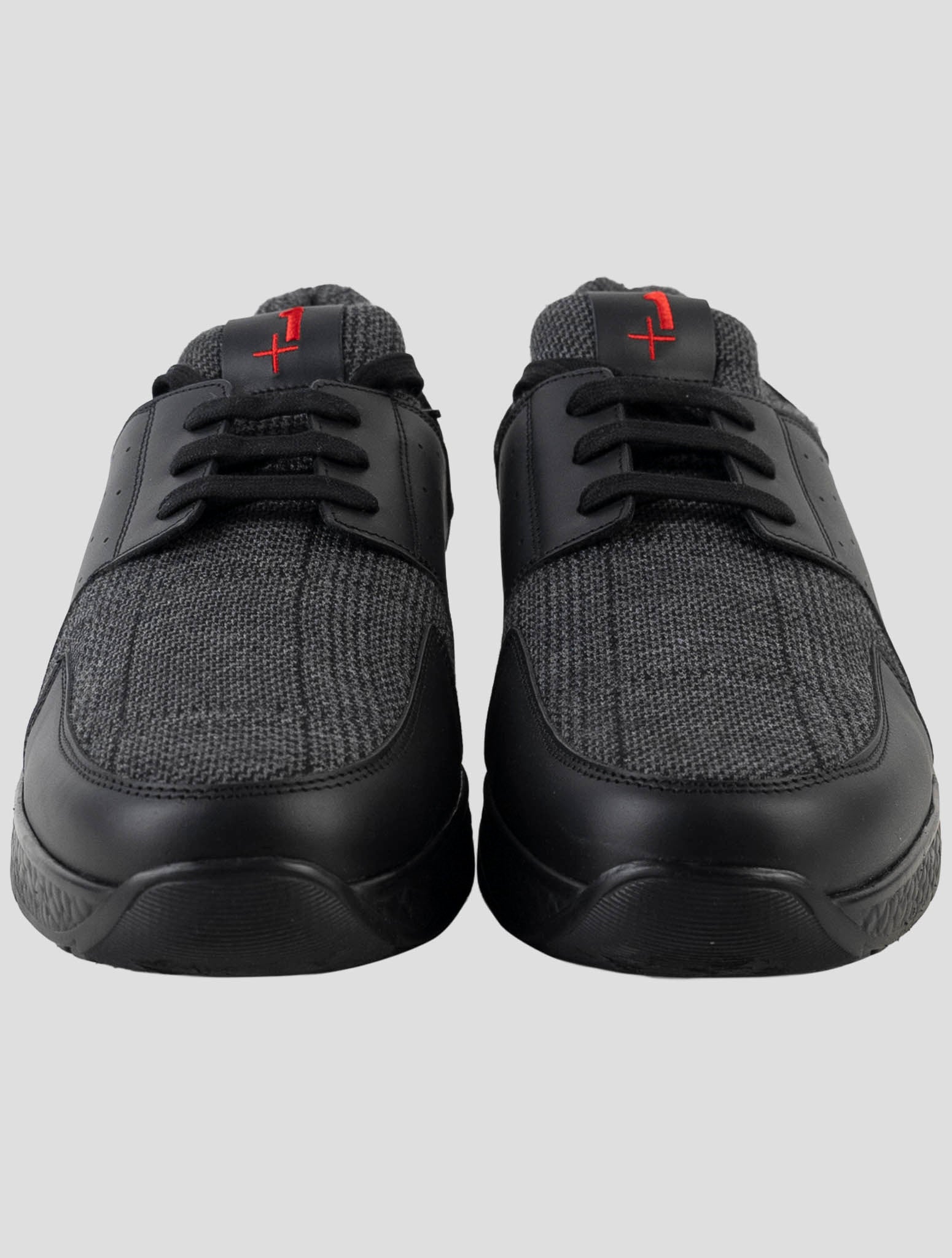 Kiton Black Leather Sneakers
