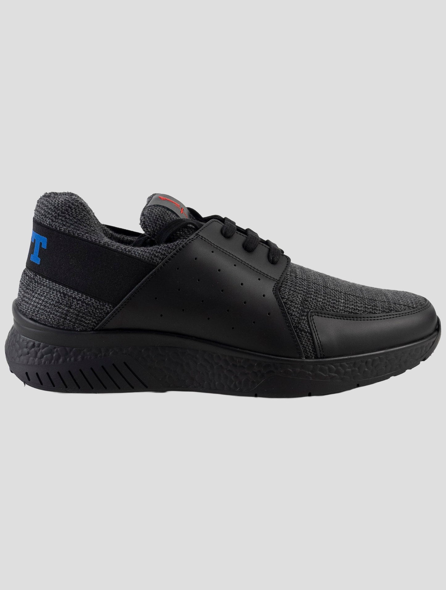 Kiton Black Leather Sneakers