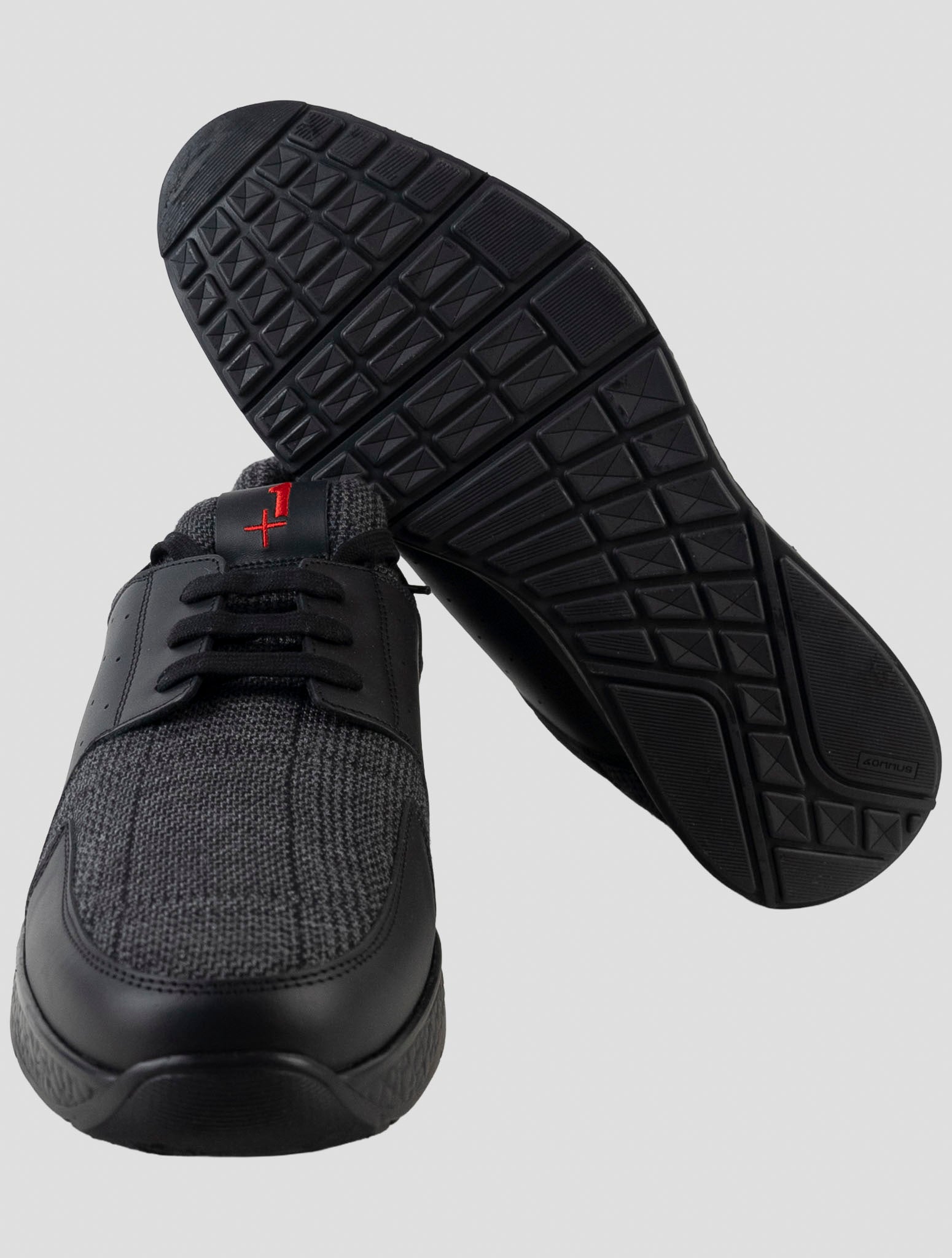 Kiton Black Leather Sneakers