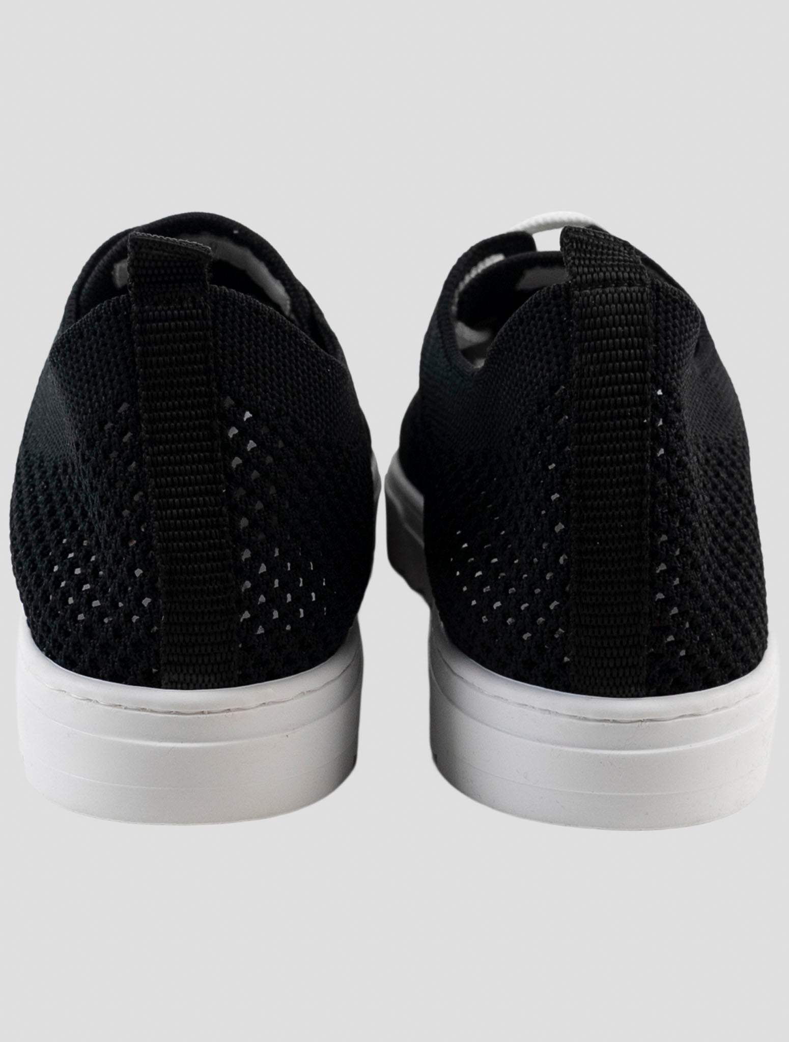 Kiton Black Cotton Ea Sneakers