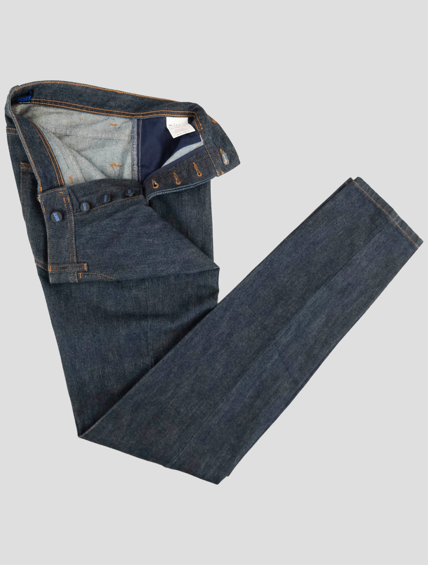 Kiton Knt Blue Cotton Pe Jeans