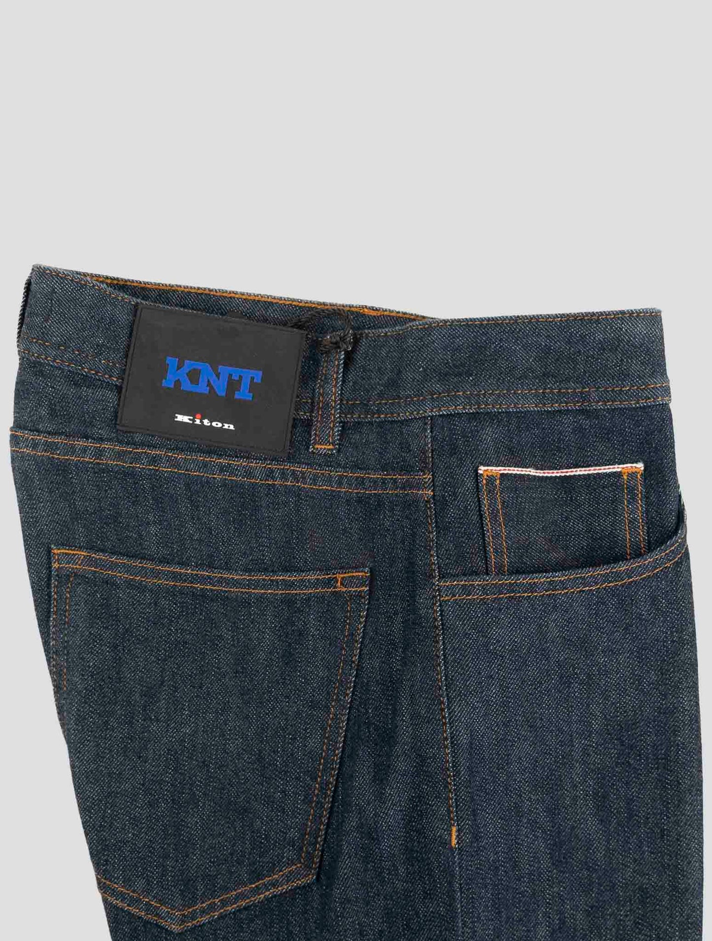 Kiton Knt Blue Cotton Pe Jeans