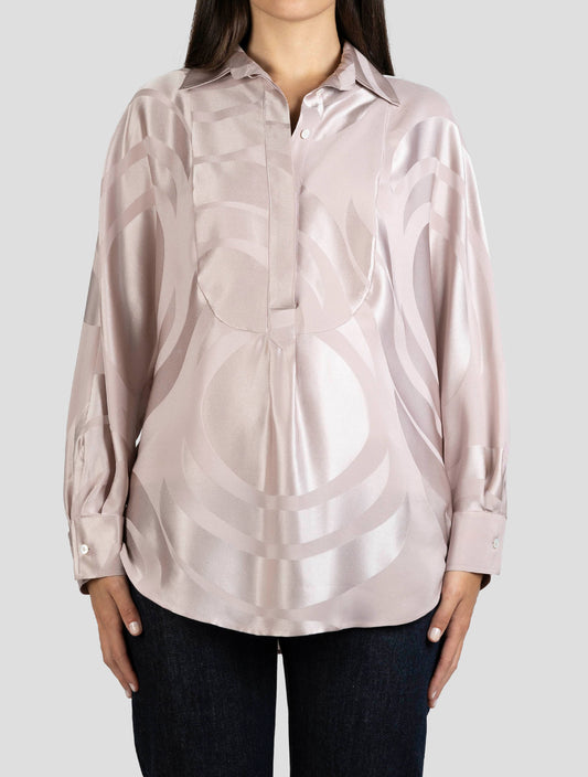 Kiton Pink Silk Dress