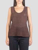 Kiton Brown Leather Tank Tops