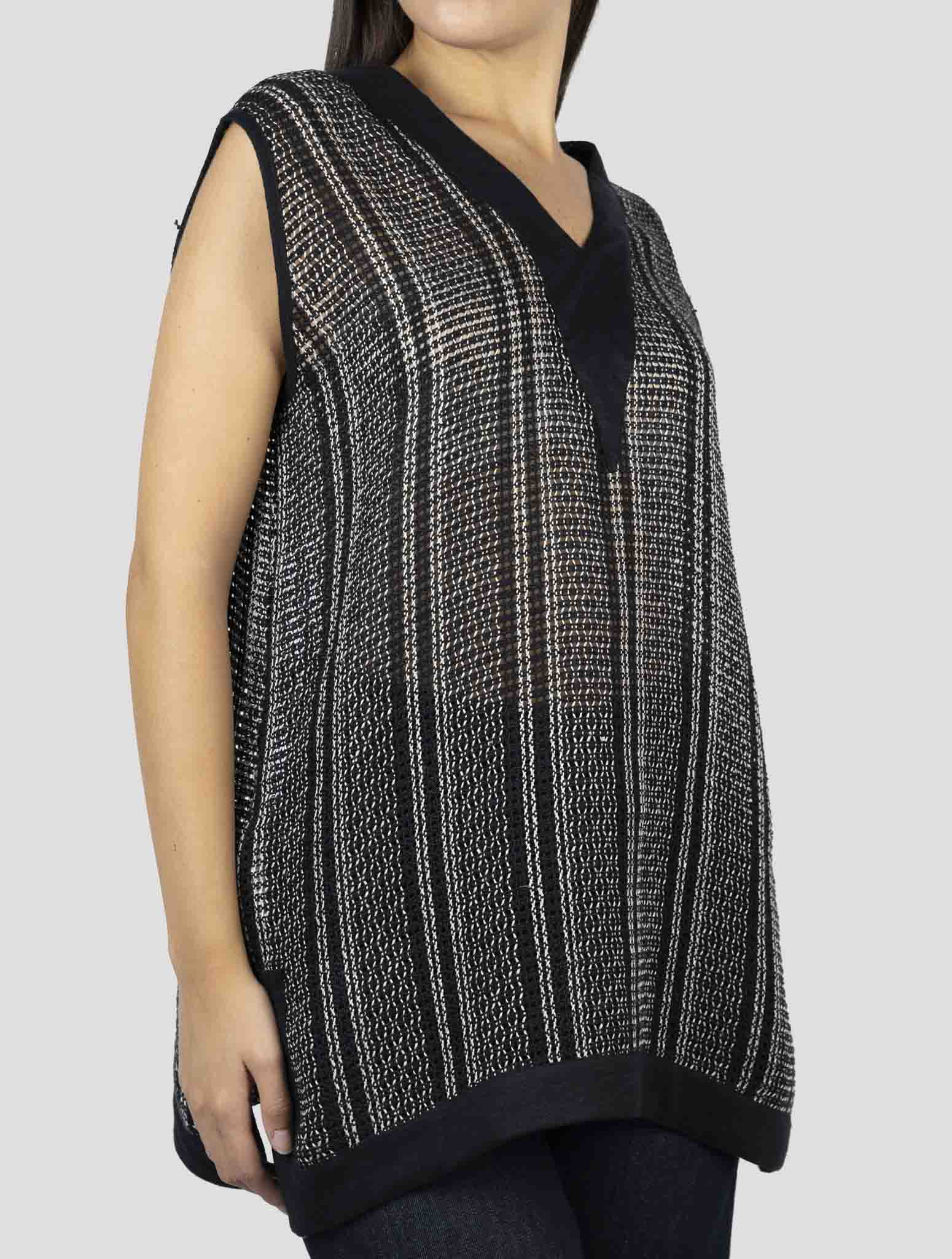 Kiton Blue Linen Tank Top