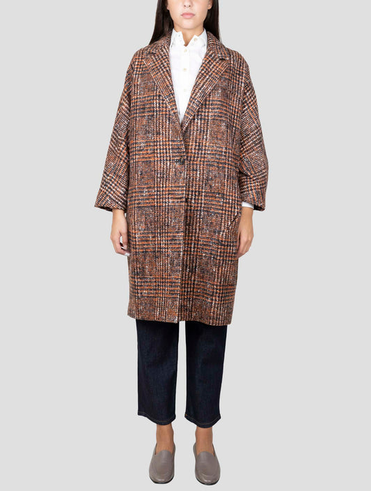 Kiton Multicolor Wool Alpaca Pl Overcoat