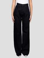 Kiton Black Cotton Pl Viscose Jeans