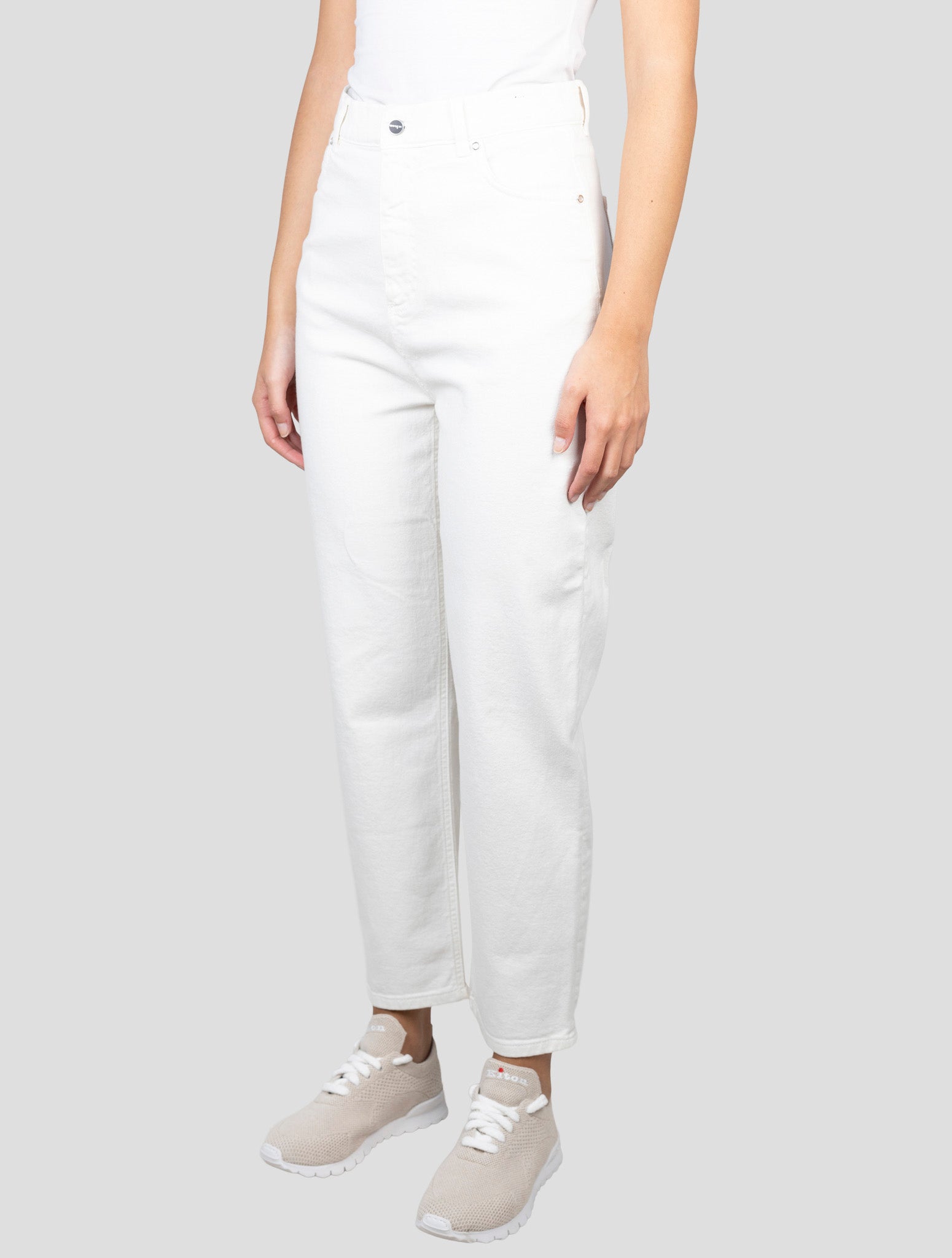 Kiton Beige Cotton Cashmere Ea Jeans