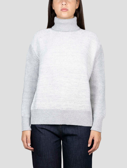 Kiton Gray Cashmere Sweater Turtleneck