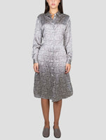 Kiton White Black Silk Dress