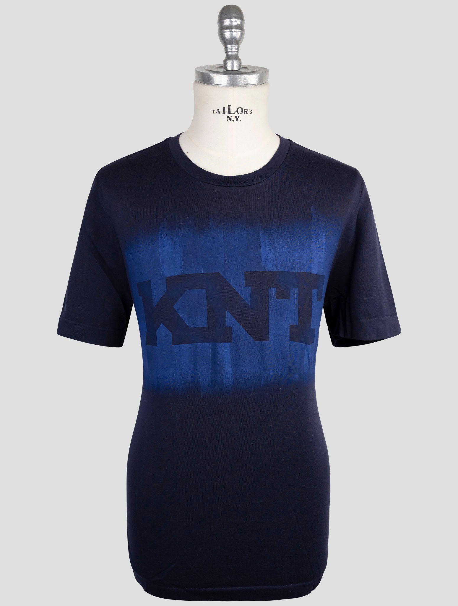 Kiton Knt Blue Cotton Polo