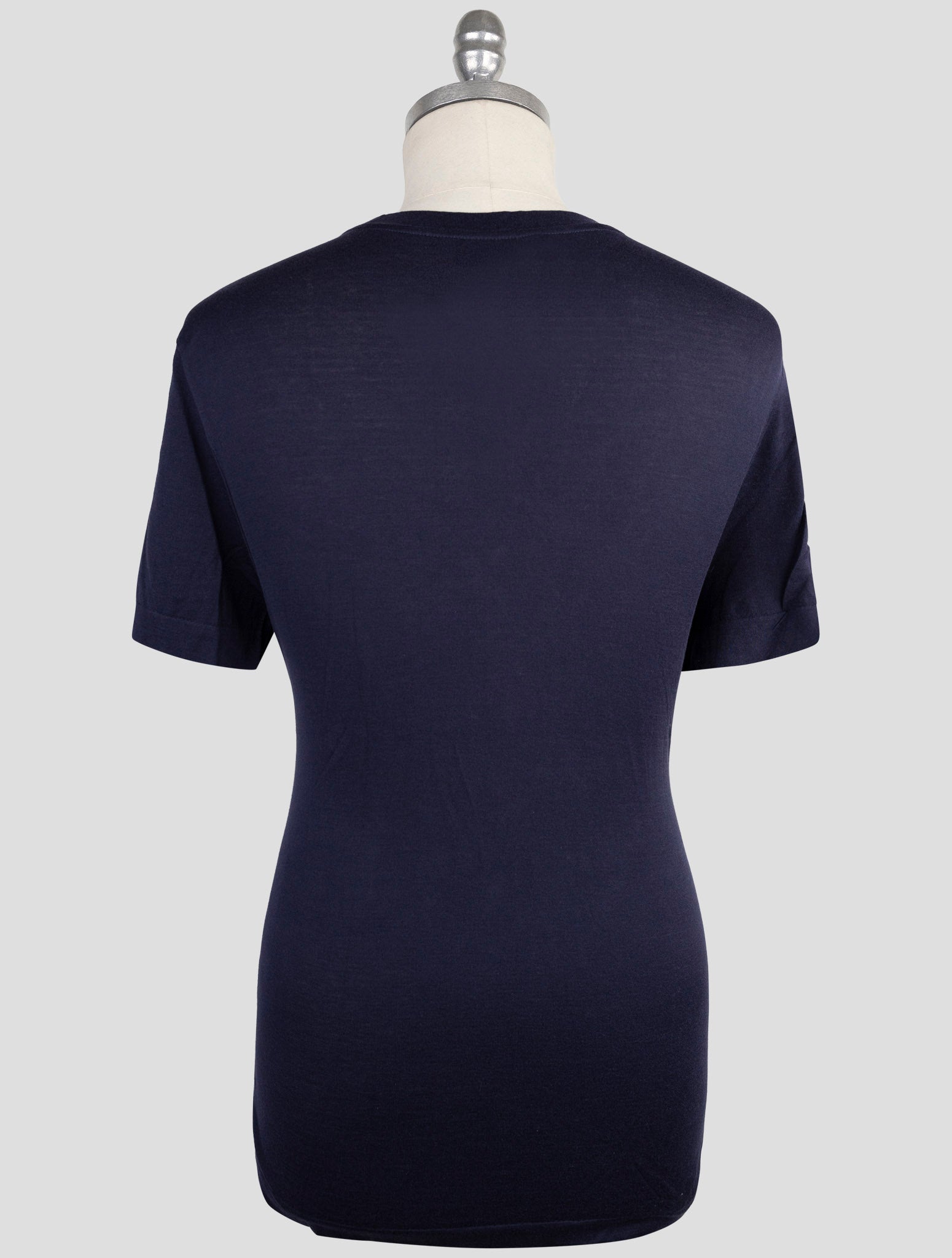 Kiton Knt Blue Cotton Polo