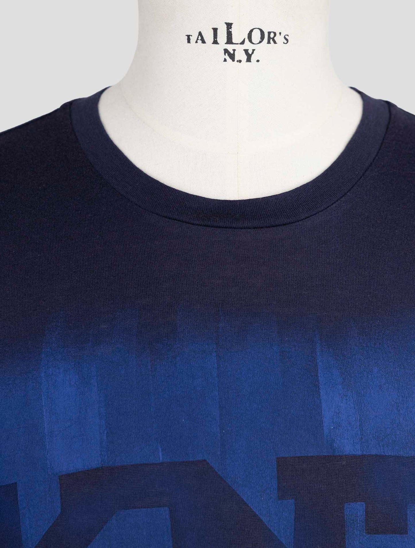 Kiton Knt Blue Cotton Polo