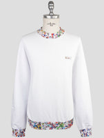 Kiton Knt White Cotton Sweater Crewneck