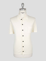 Kiton Knt White Virgin Wool Silk Shirt