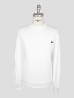 Kiton Knt White Cotton Sweater Crewneck