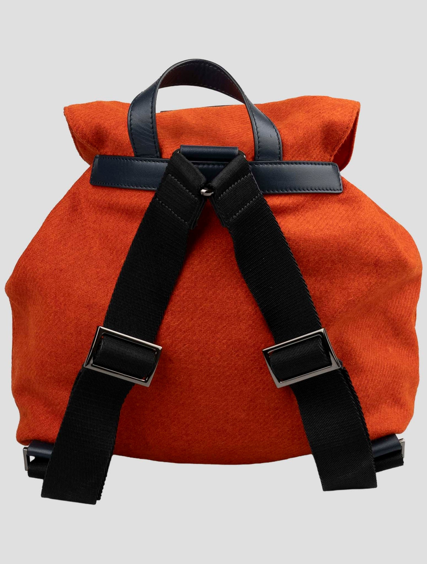 Kiton Knt Orange Wool Backpack