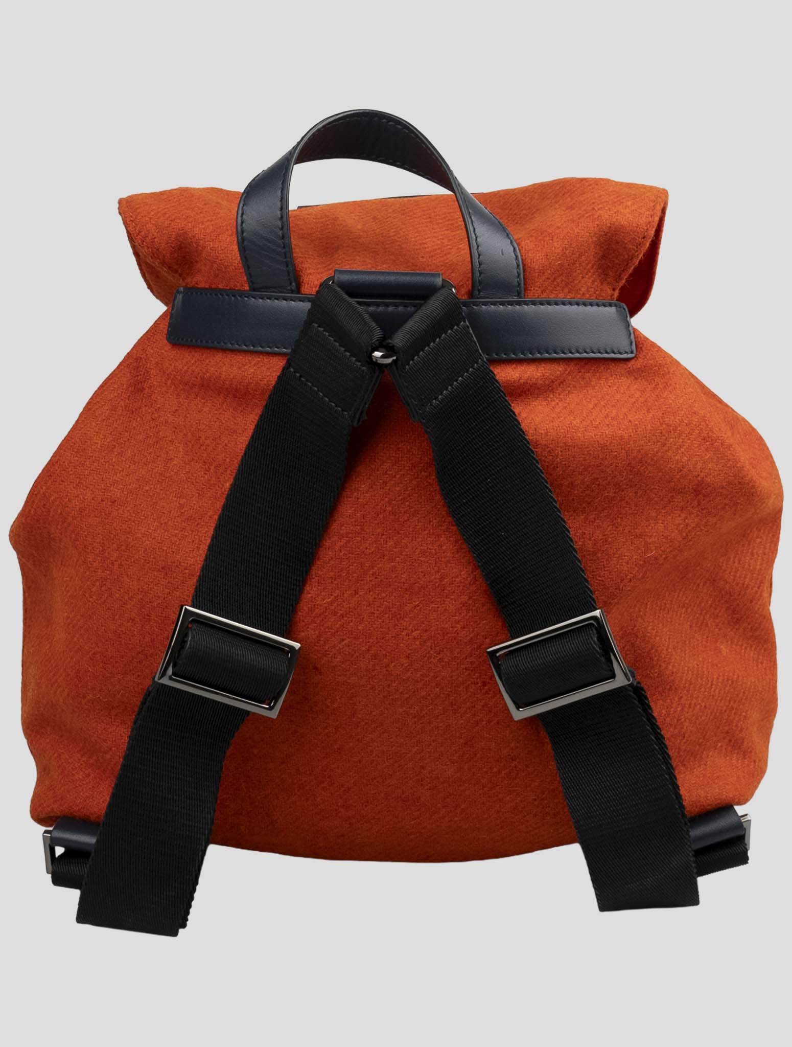 Kiton Knt Orange Wool Backpack
