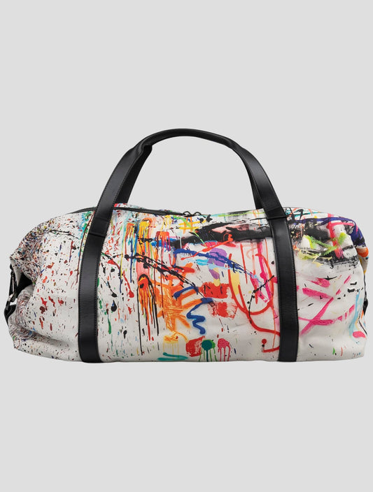 Kiton Knt Multicolor Cotton Travel Bag