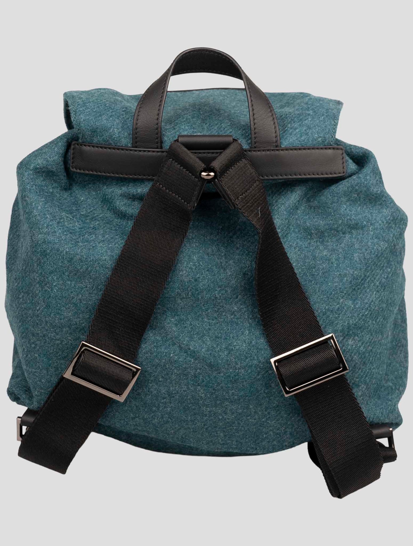 Kiton Knt Green Wool Backpack