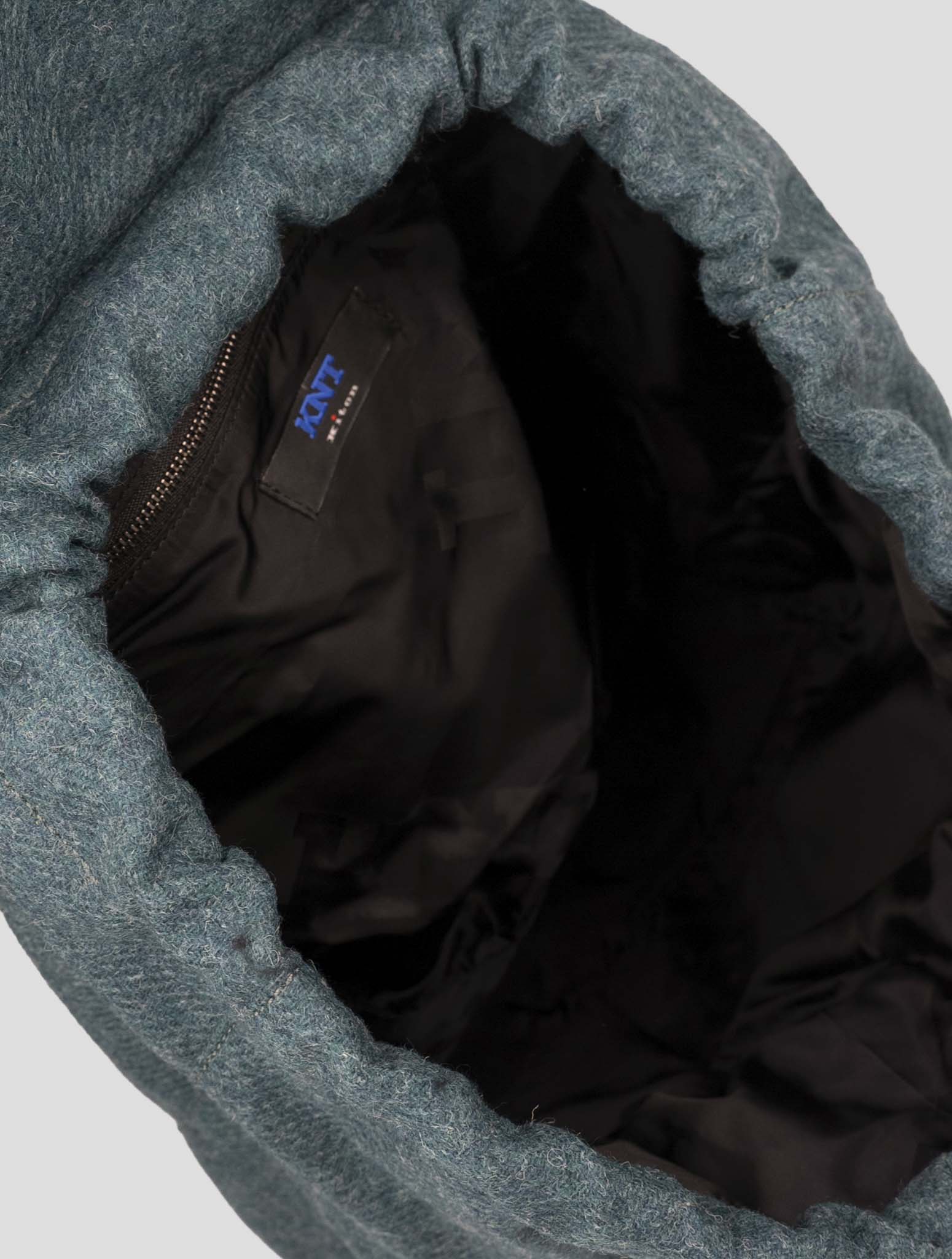 Kiton Knt Green Wool Backpack