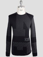 Kiton Knt Gray Cotton Sweater Crewneck