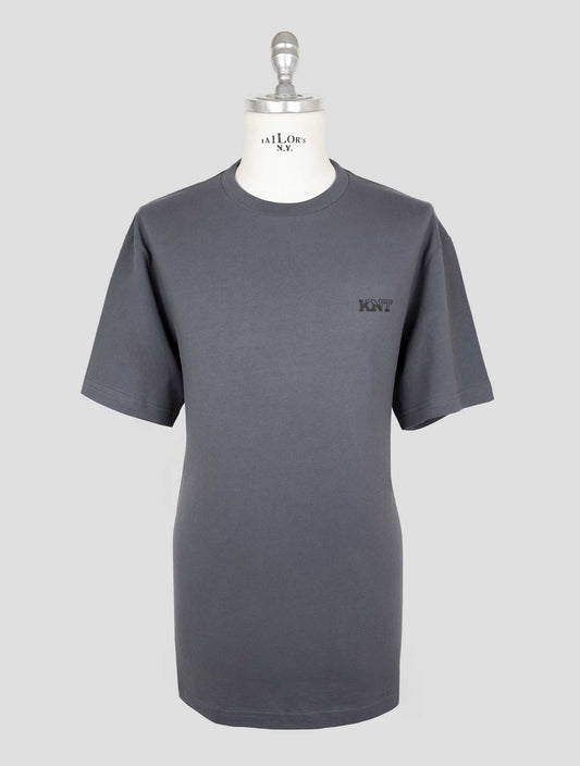 Kiton Knt Gray Cotton T-Shirt