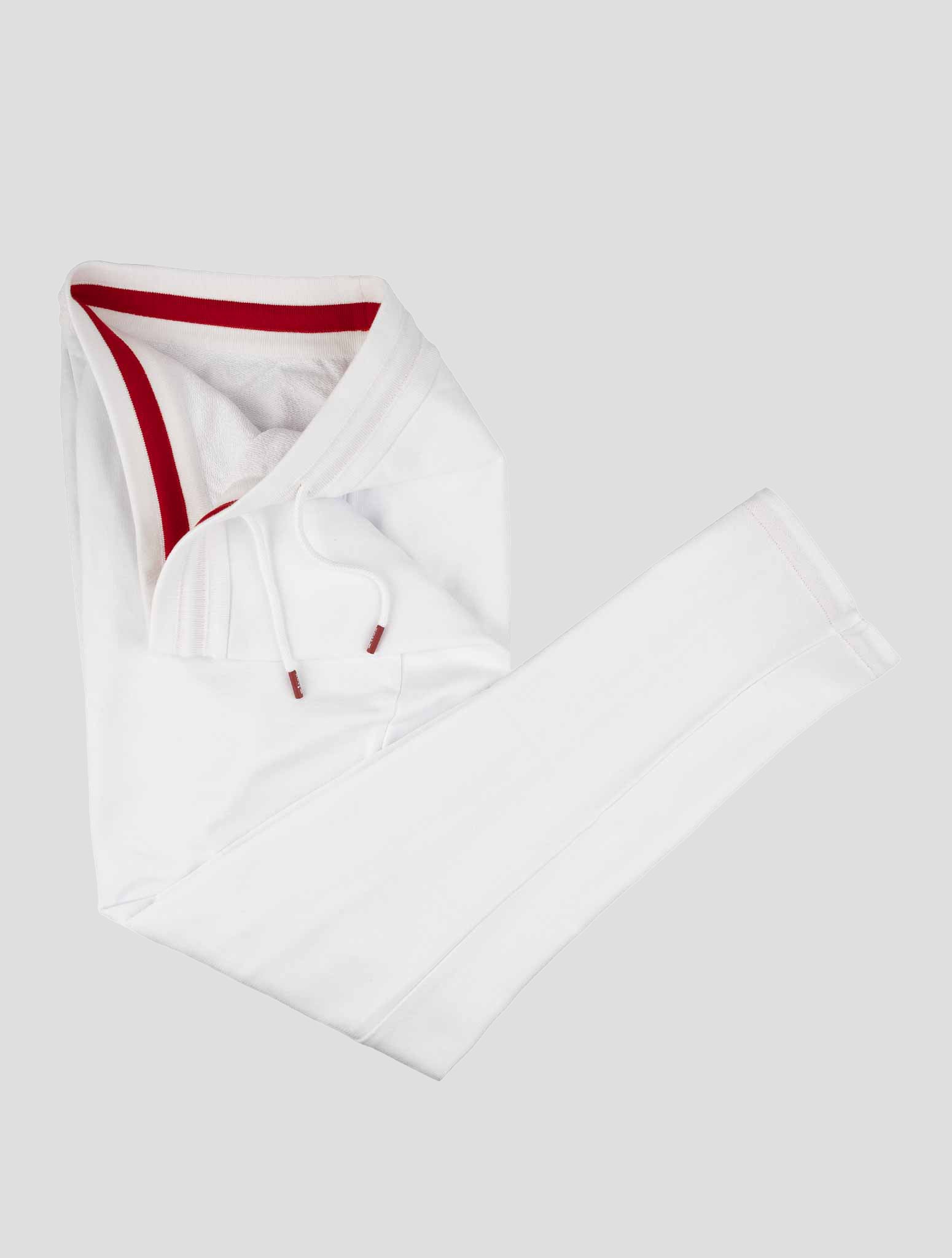 Kiton White Cotton Jogging Pant