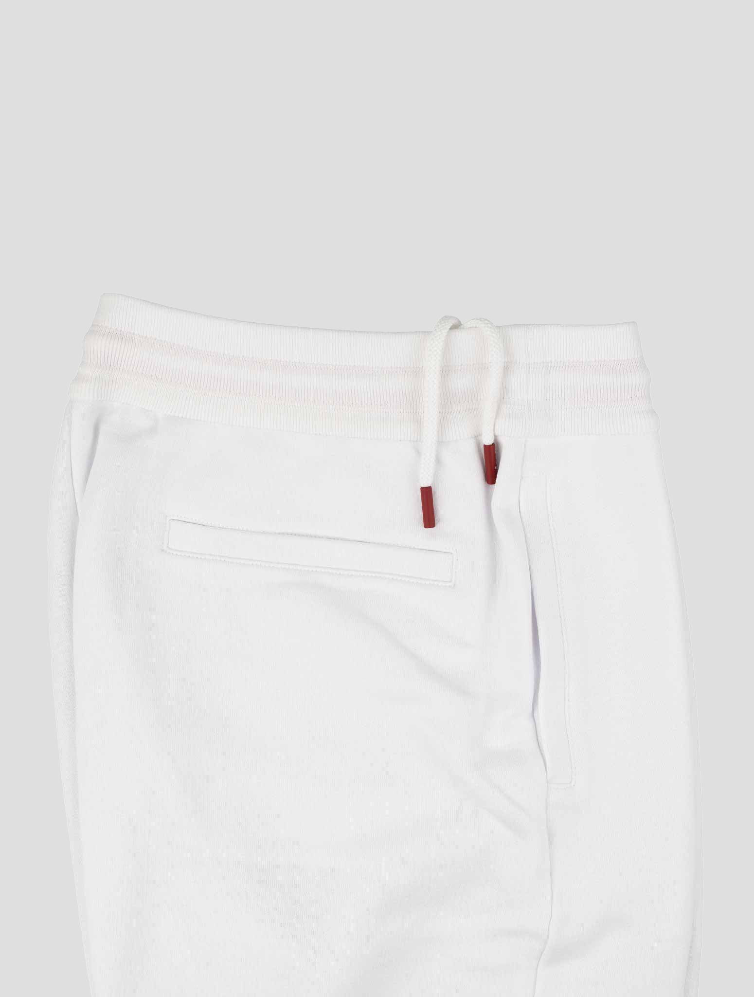 Kiton White Cotton Jogging Pant