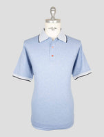Kiton Light Blue Cotton Polo
