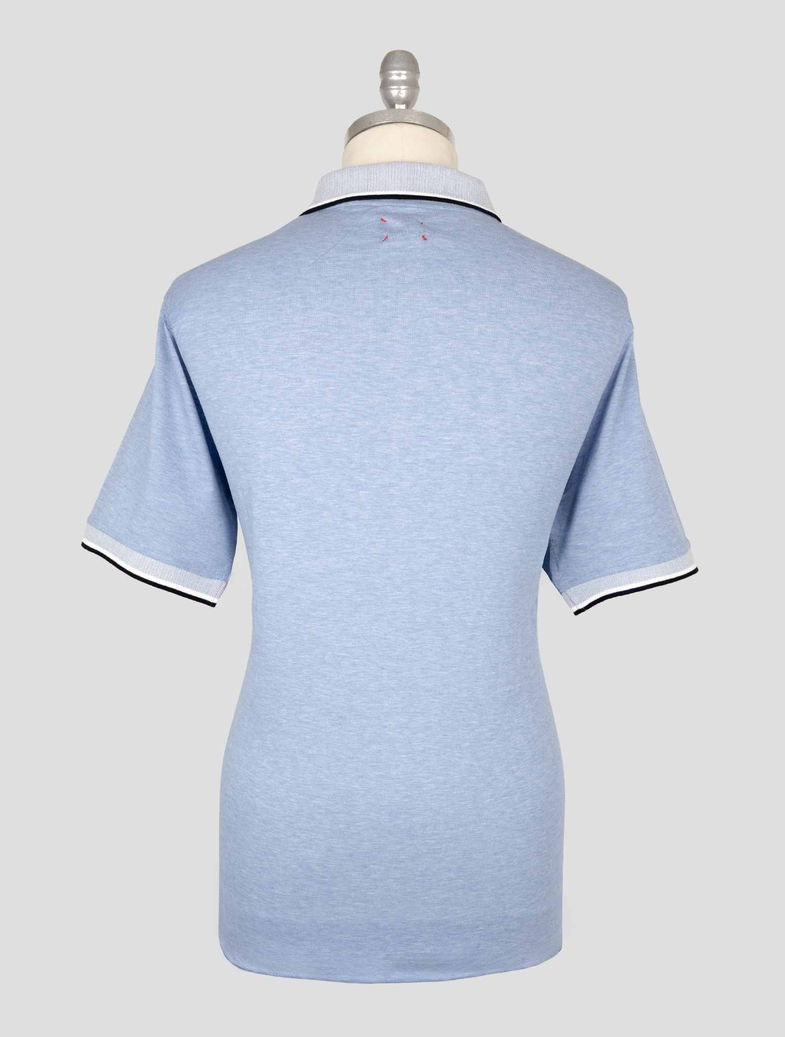 Kiton Light Blue Cotton Polo