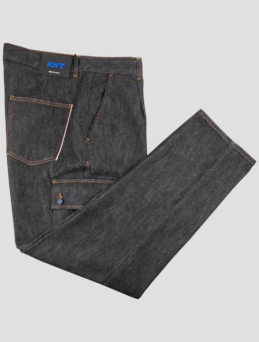 Kiton Knt Dark Gray Cotton Pe Cargo Jeans