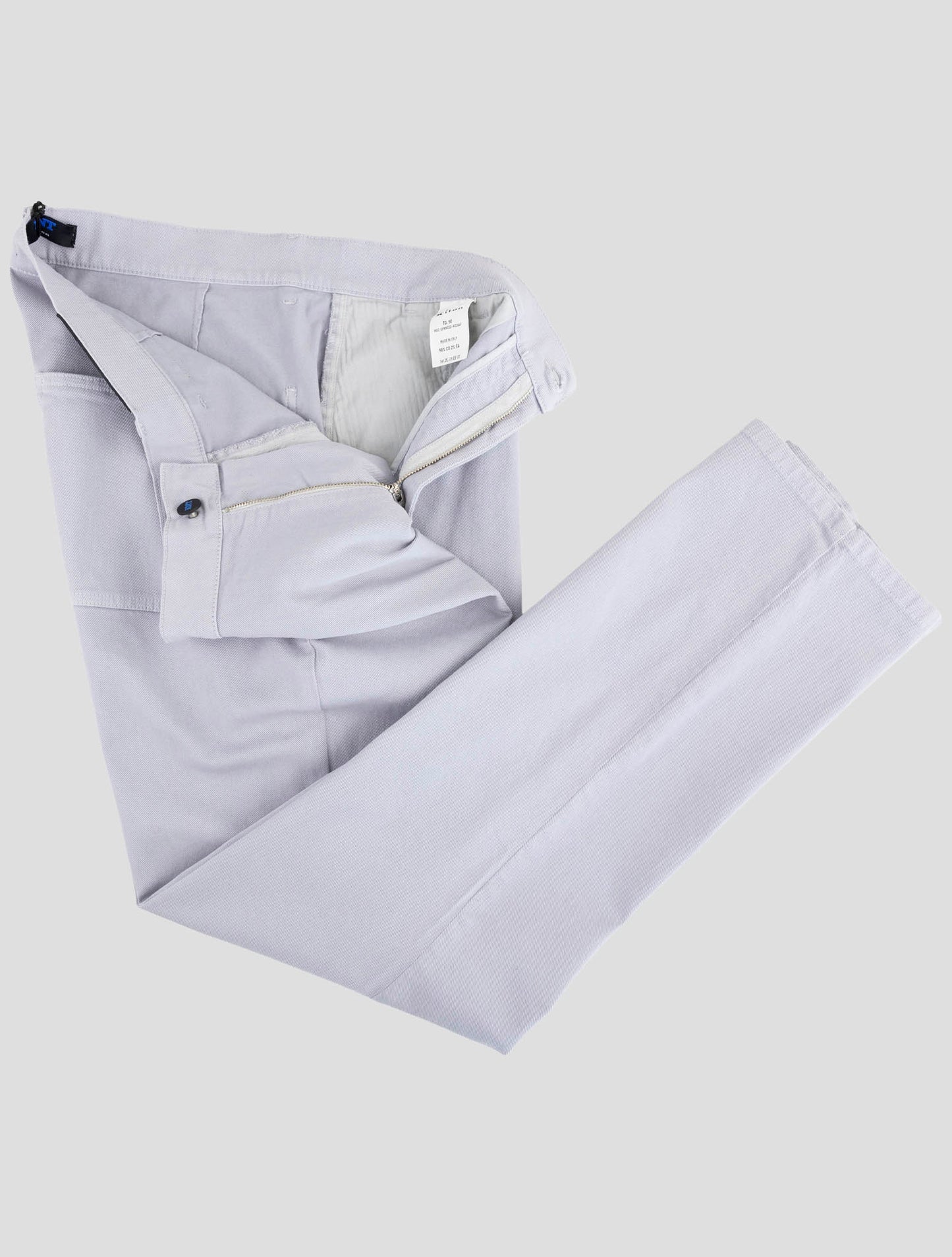 Kiton Knt Light Gray Cotton Ea Pants