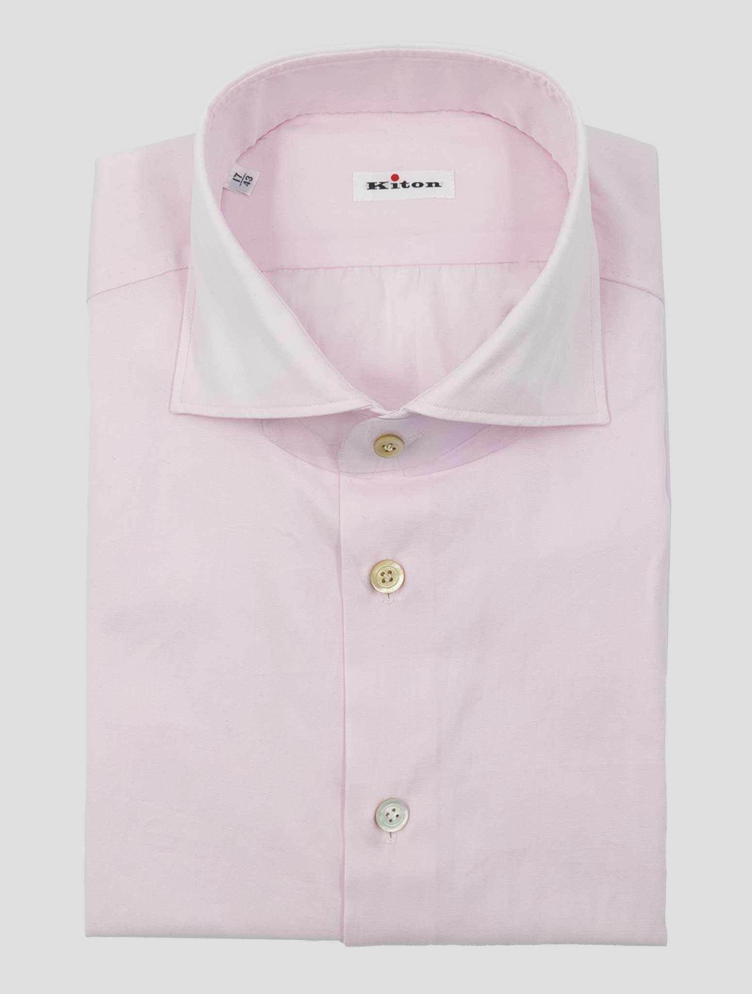 Kiton Pink Cotton Shirt