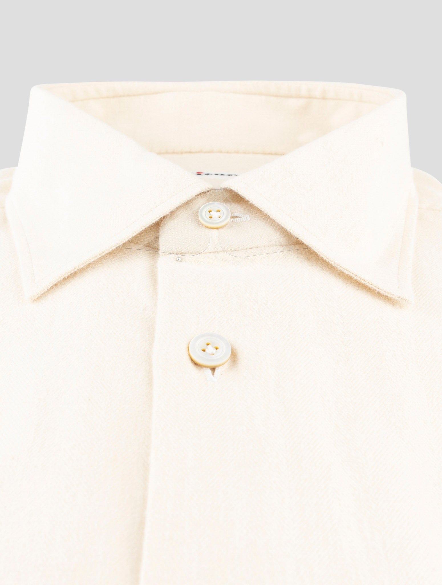 Kiton Beige Cotton Shirt