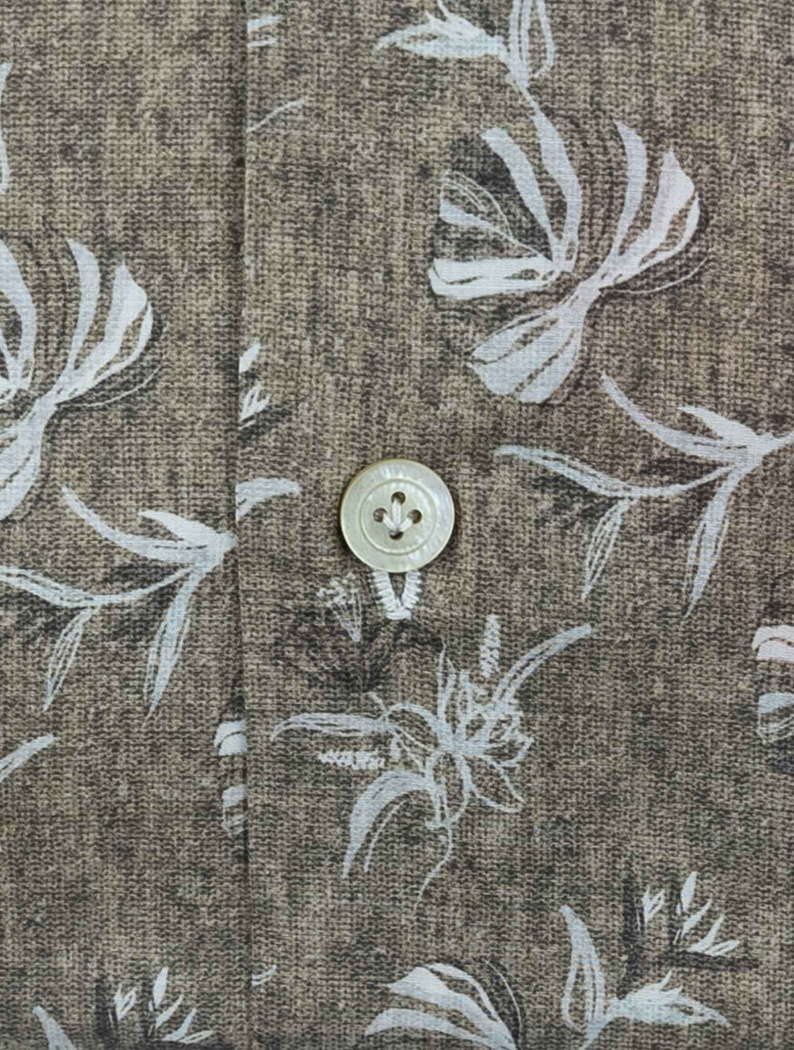 Kiton Brown Cotton Ea Shirt