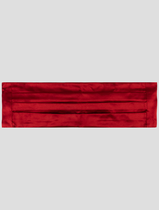 Kiton Red Silk Waistband