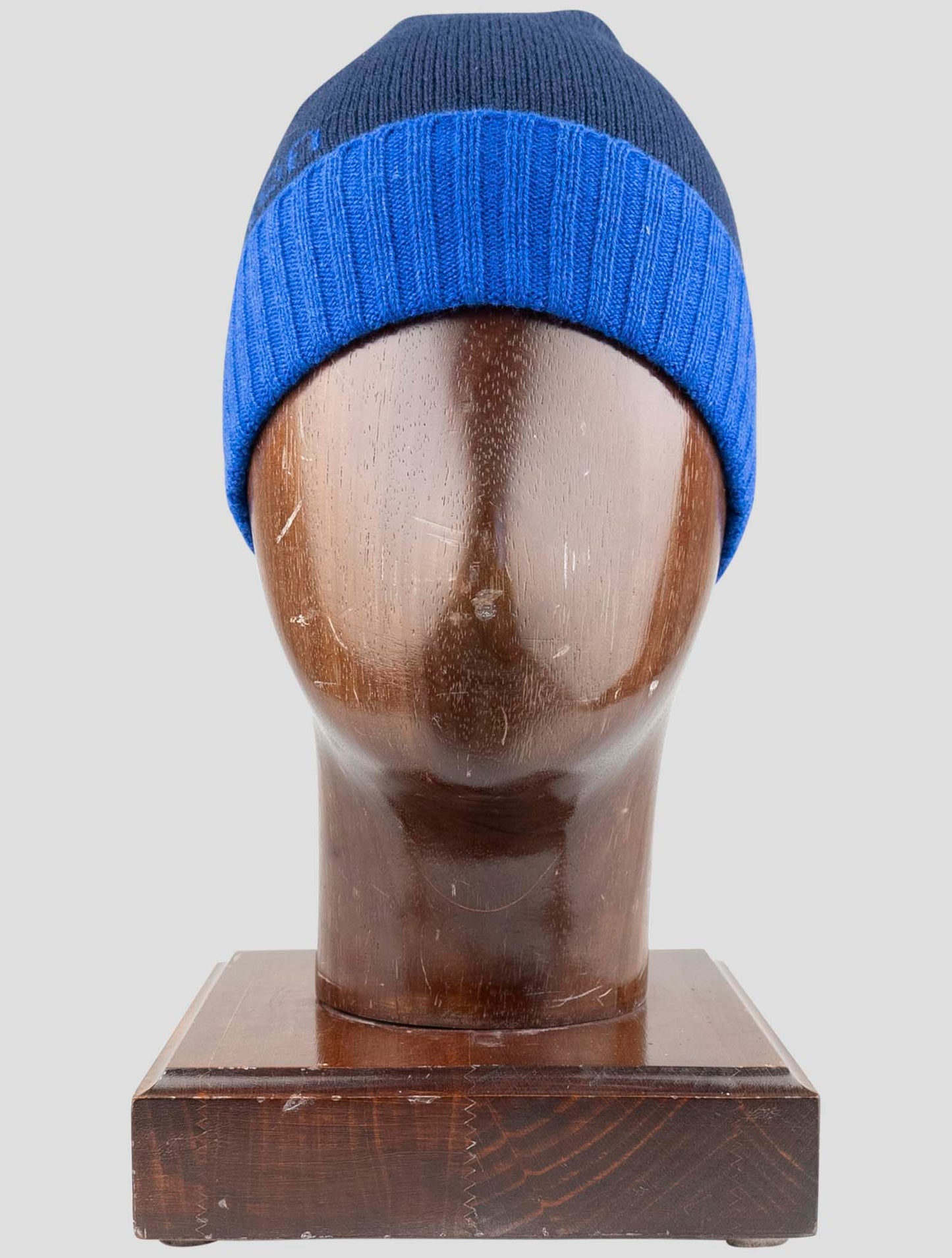 Kiton Blue Cashmere Beanie Hat