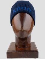 Kiton Blue Cashmere Beanie Hat