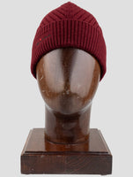 Kiton Burgundy Cashmere Beanie Hat