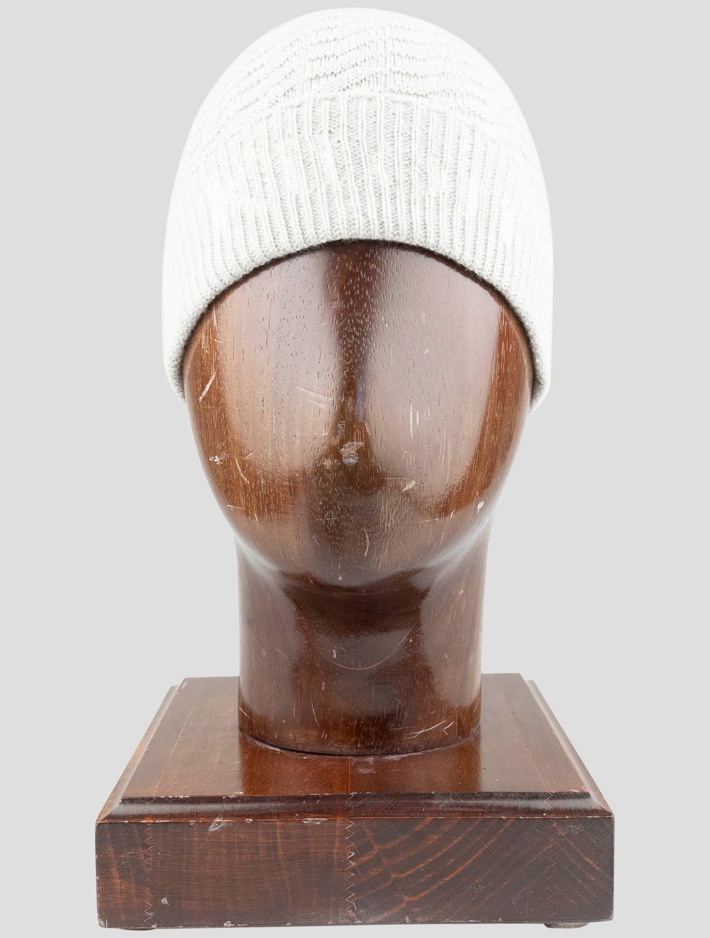 Kiton Gray Cashmere Beanie Hat