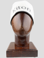 Kiton White Cashmere Beanie Hat