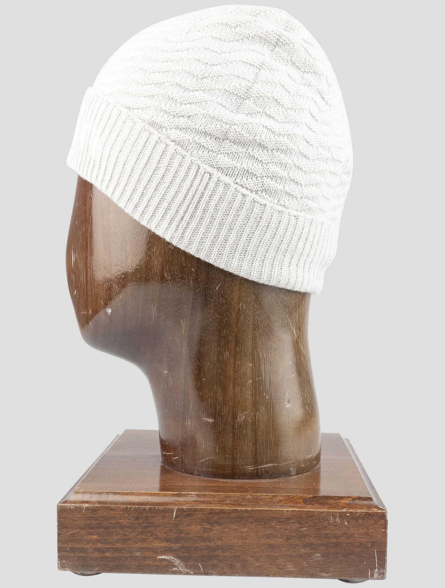 Kiton Gray Cashmere Beanie Hat