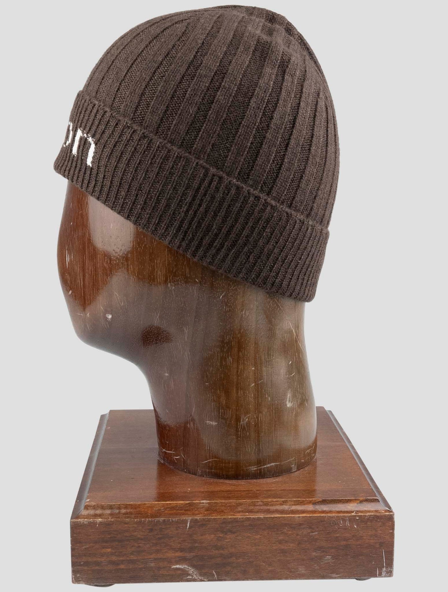 Kiton Brown Cashmere Beanie Hat