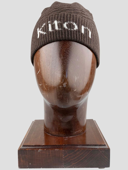 Kiton Brown Cashmere Beanie Hat