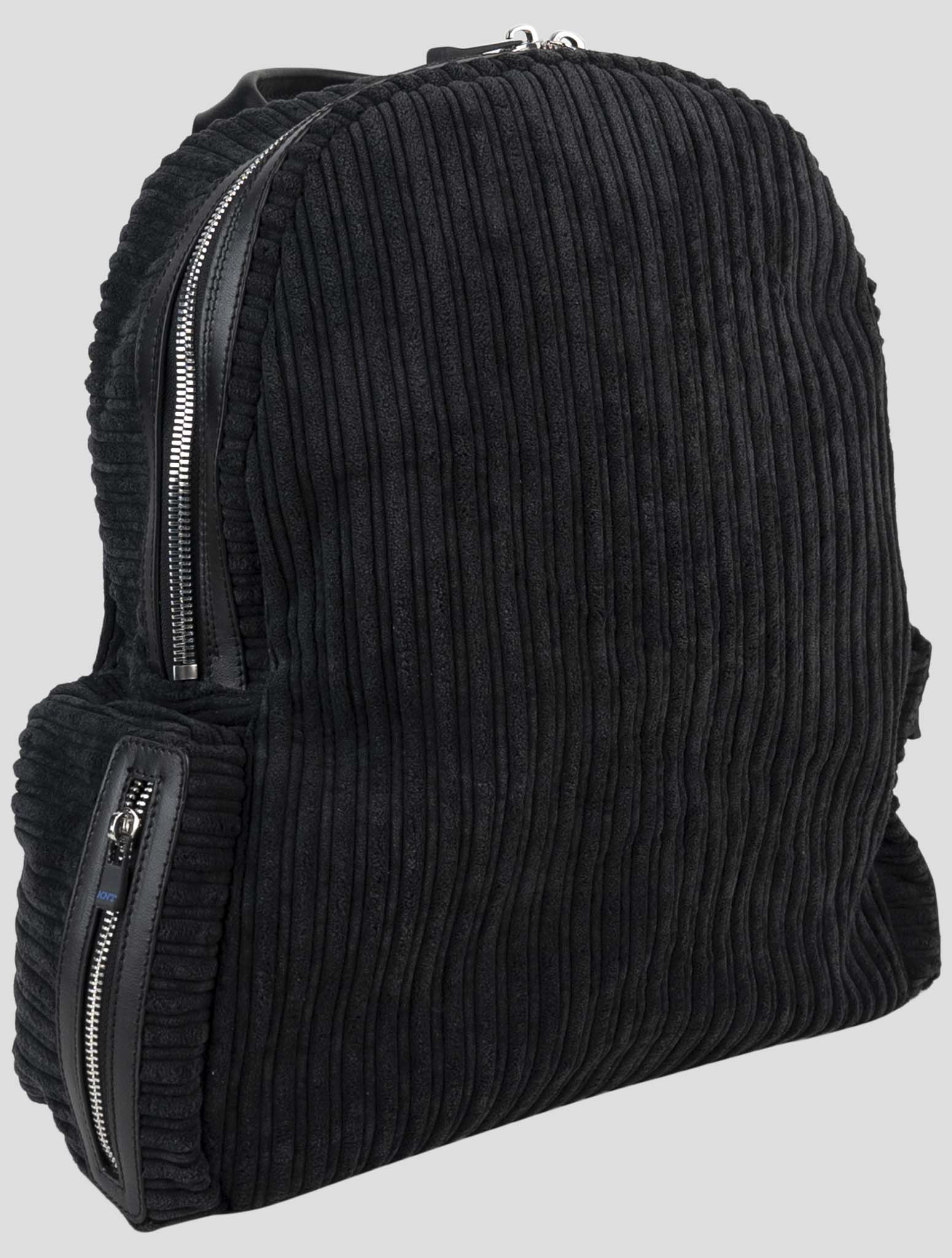 Kiton Dark Gray Pl Ea Velvet Backpack