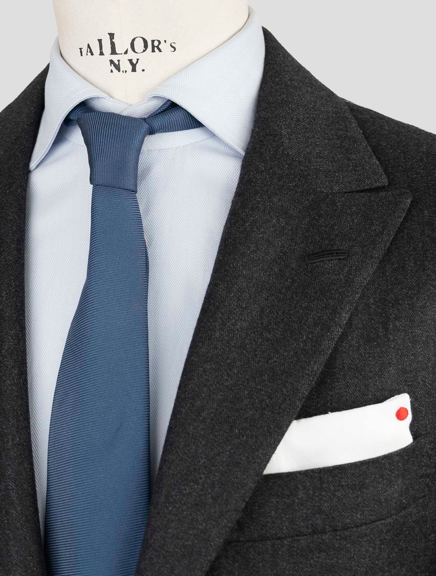 Kiton Dark Gray Cashmere Suit