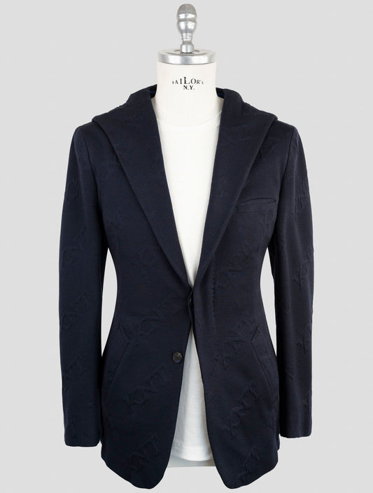 Kiton Knt Blue Virgin Wool Pa Blazer