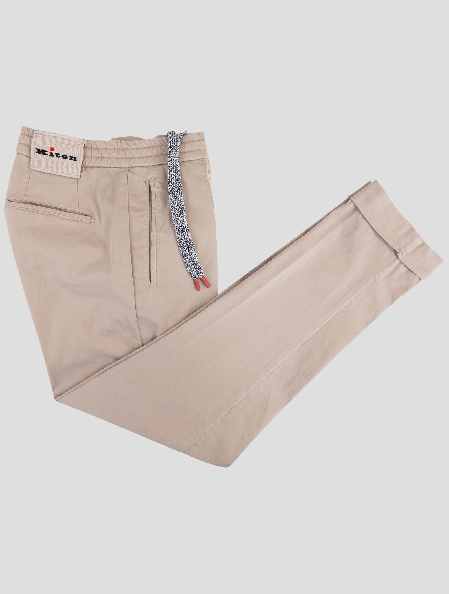 Kiton Beige Cotton Ea Pants